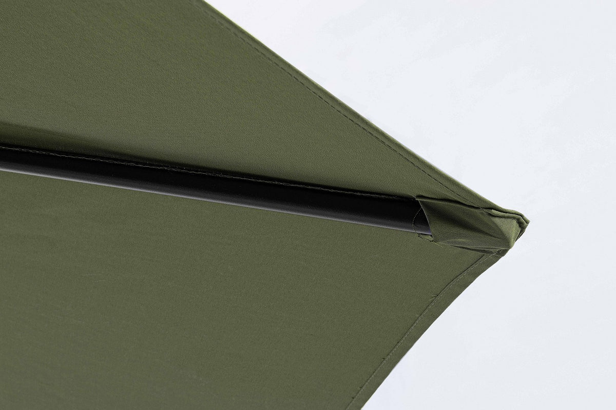 OMBRELLONE RETRATTILE TEXAS D.3 METRI ANTRACITE/ VERDE OLIVA