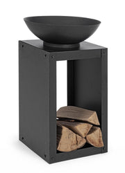 BRACIERE CON PORTALEGNA CHIUSO EFESTO 38X38CM