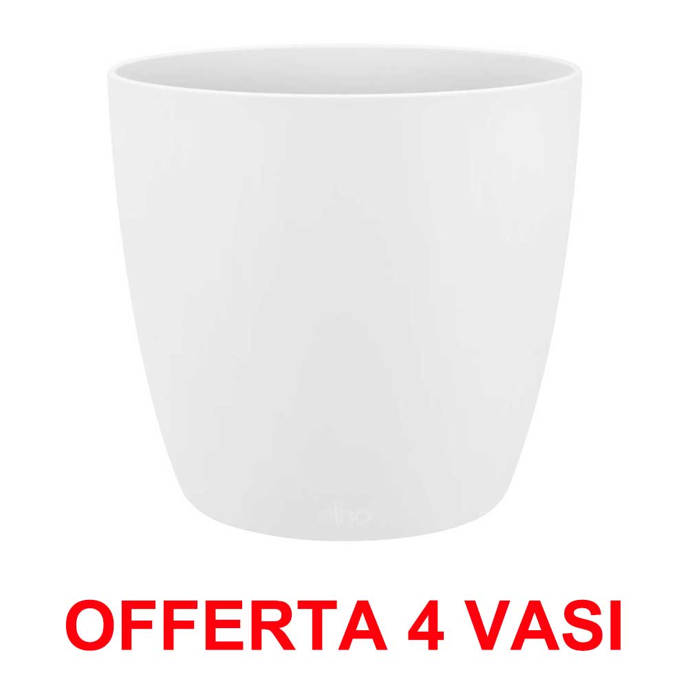 OFFERTA 4 VASO BRUSSELS ROUND MINI 12,5CM WHITE