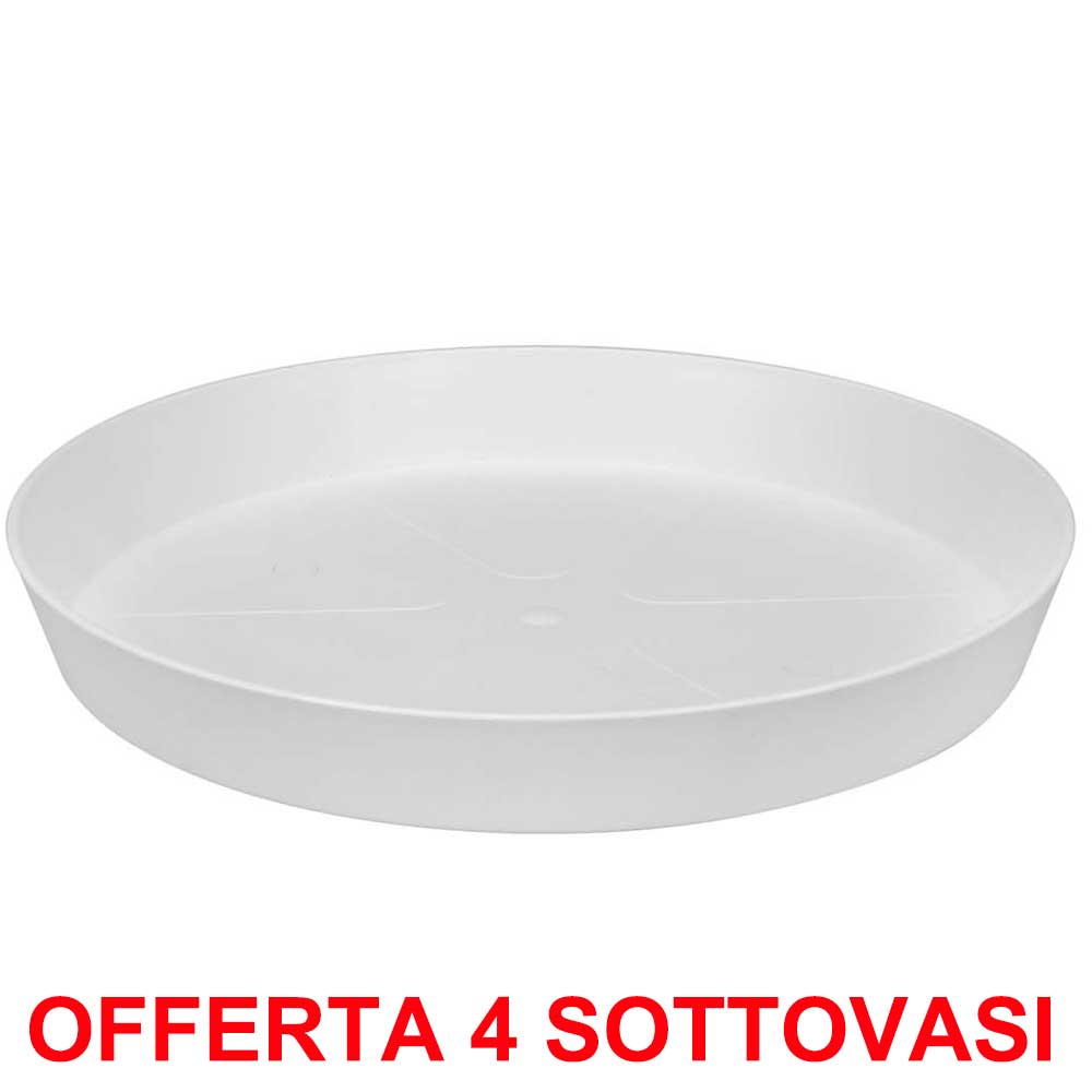 OFFERTA 4 SOTTOVASO LOFT URBAN SAUCER ROUND 24 WHITE
