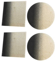 OFFERTA 4 SOTTOCANDELA 10CM A SPECCHIO SFUMATO ORO ASSORTITO