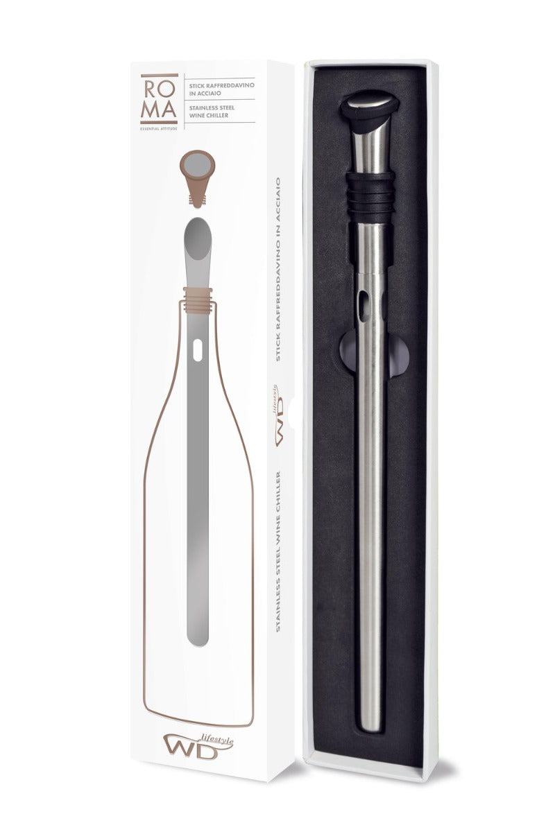 STICK RAFFREDDAVINO IN ACCIAIO INOX CON TAPPO ERMETICO