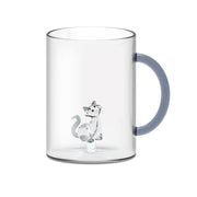 TAZZA MUG IN VETRO CON GATTO 420ML