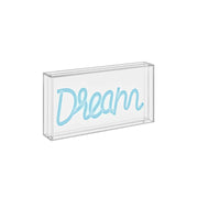 Insegna Neon Scritta Decorativa Dream 35x13cm Rosa Wd Lifestyle