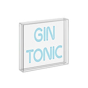 Insegna Neon LED 18x18cm "Gin Tonic"