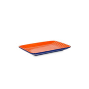 Piatto Piano in Stoneware 20.5 x 15.3 cm Rosso Arancio WD LIFESTYLE