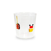 Bicchiere in Vetro Borosilicato Decorato Caminetto 250ml Trasparente Wd Lifestyle