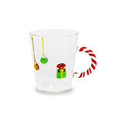 Mug in Vetro Borosilicato 425 ml Manico Candy Cane Wd Lifestyle