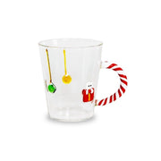 Mug in Vetro Borosilicato Gatto di Natale con Manico Candy Cane 425ml Wd Lifestyle
