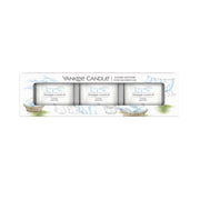3 CANDELE PROFUMATE VOTIVE IN VETRO SOFT BLANKET