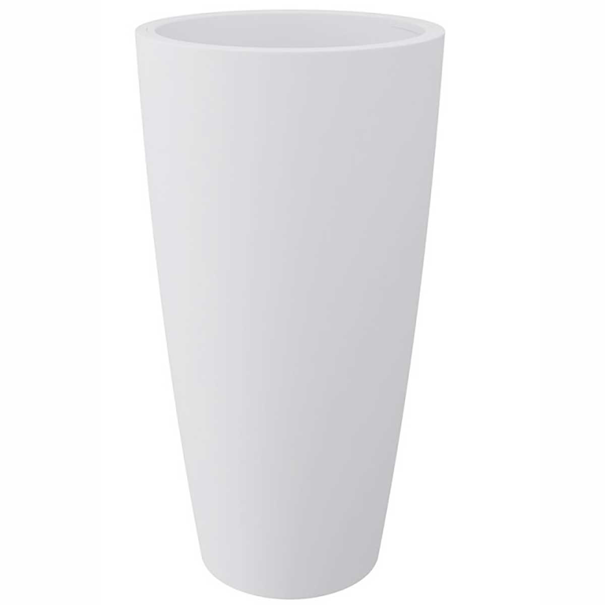 VASO TONDO STYLE DIAM.36XH.70CM BIANCO