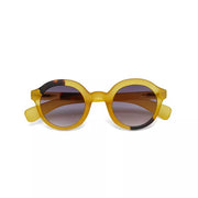 OCCHIALE DA SOLE MODELLO LAURO ROUND COLOREYELLOW LENTI NERO GRADIENTE OKKIA