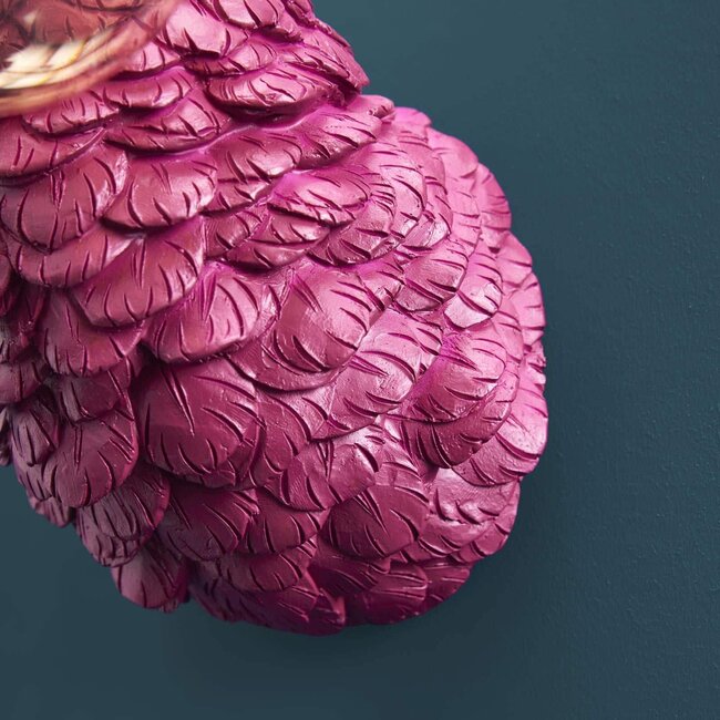 Lampada da Parete Piccolo Struzzo Franz Josef 18X12,5XH35CM Magenta WERNER VOSS - immagine 6