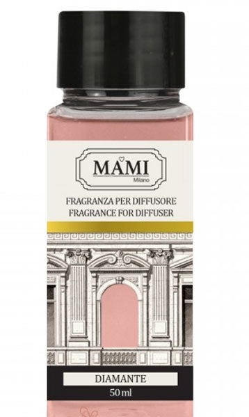 DIAMANTE RICARICA 50ML LIQUIDO PER DIFFUSORE CON BASTONCINI