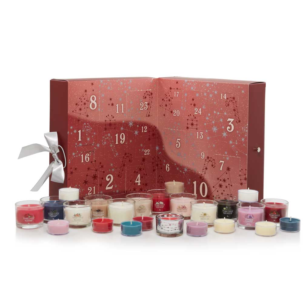 CALENDARIO DELL'AVVENTO A LIBRO CON TEA LIGHT
