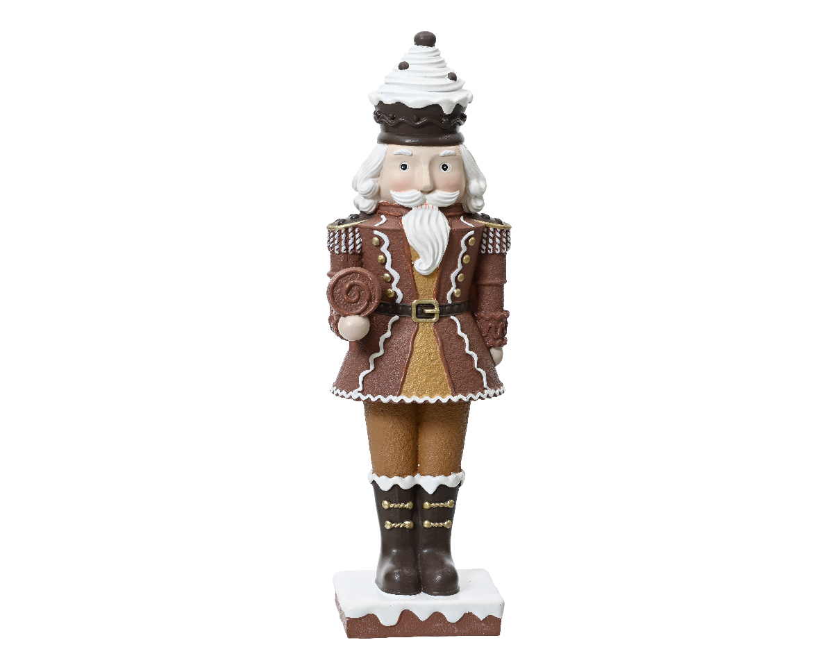 DECORAZIONE NATALIZIA, SCHIACCIANOCI IN POLIRESINA, 10X8.20X30 CM