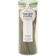 100 BASTONCINI DI INCENSO IN BARATTOLO FRAGRANZA WILD MINT & SANTAL