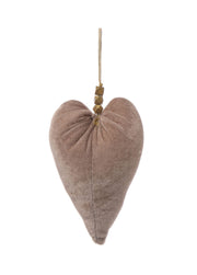 CUORE VELLUTO APPENDIBILE 18CM CHAMPAGNE