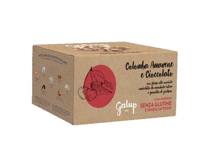 COLOMBA GRAN GALUP AMARENA E CIOCCOLATO SENZA GLUTINE E SENZA LATTOSIO 400GR