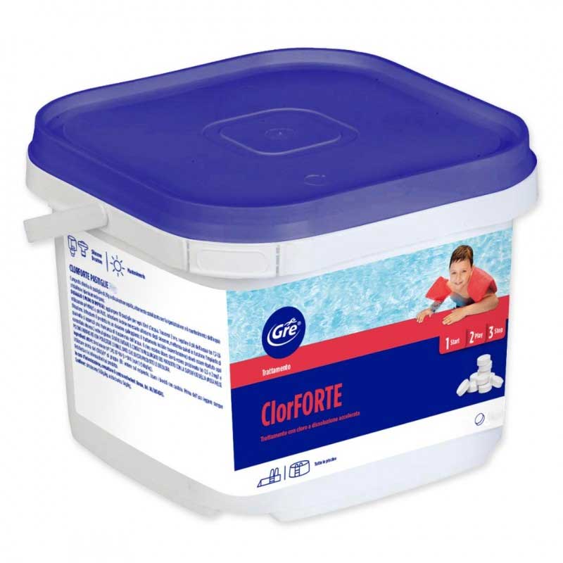 CLORO FORTE IN PASTIGLIE DA 30G - 5 KG