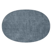 TOVAGLIETTA OVALE DOUBLE FACE FABRIC BLU 34X48CM