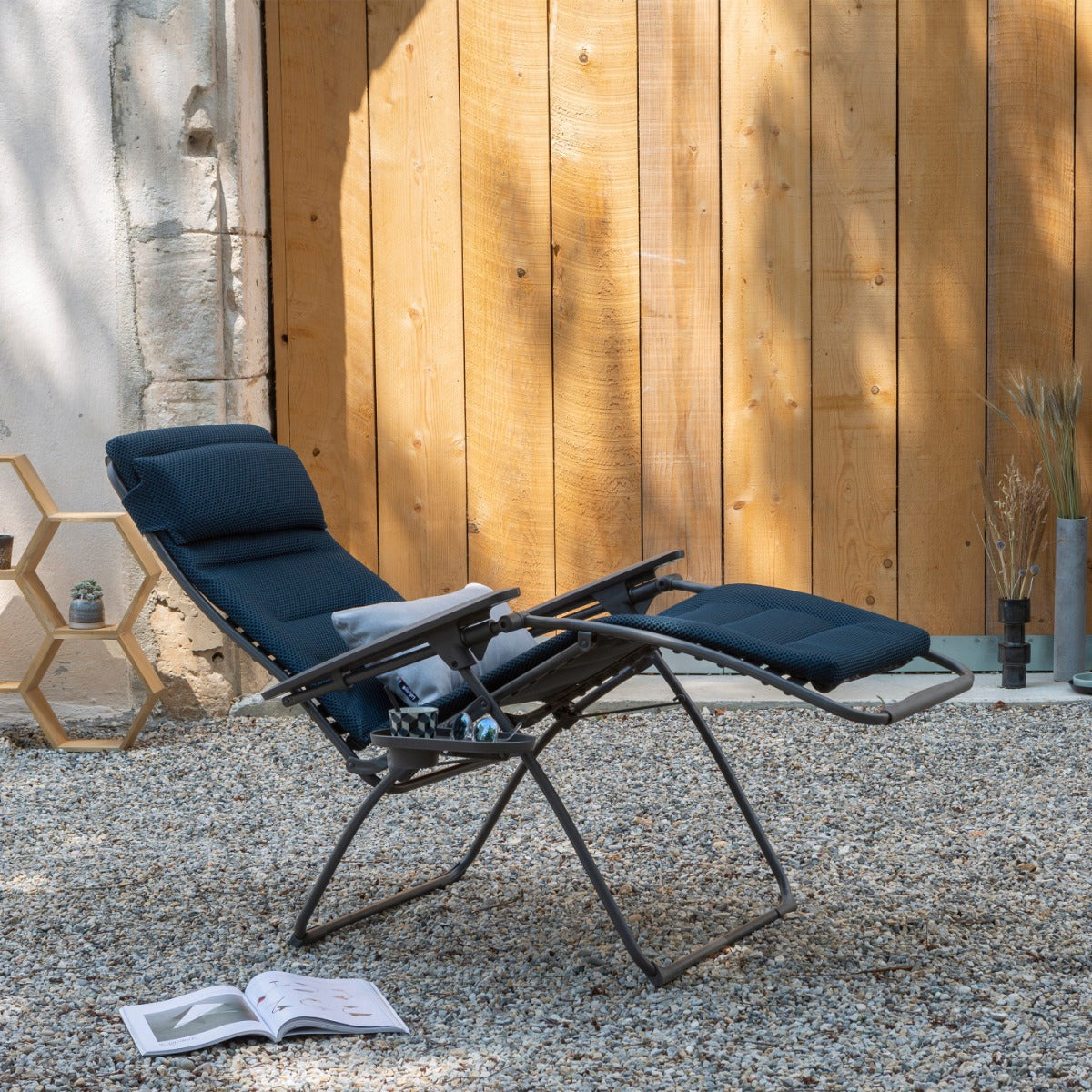 POLTRONA RELAX IMBOTTITA FUTURA BECOMFORT BLU ENCRE