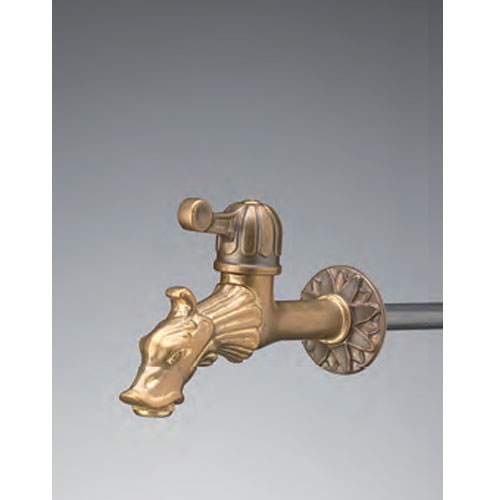 RUBINETTO IN OTTONE A DRAGHETTO 16CM
