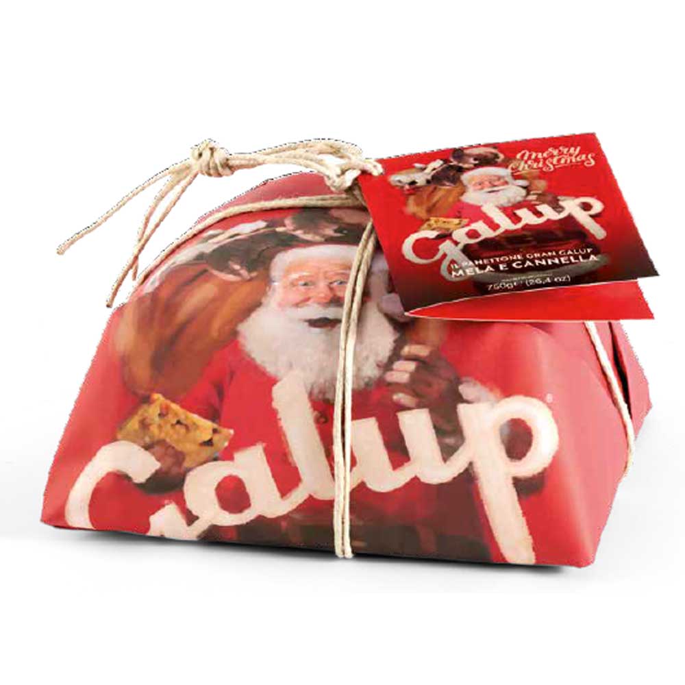 PANETTONE GRAN GALUP ALLA MELA E CANNELLA INCARTO CHRISTMAS 750GR