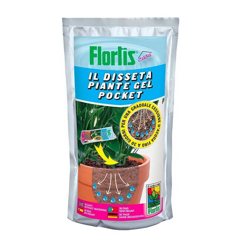 OFFERTA 30 DISSETA PIANTE GEL POCKET 220ML PER IRRIGAZIONE DAI 20 AI 30 GIORNI