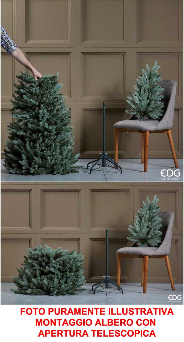ALBERO DI NATALE PASUBIO 217CM SLIM VERDE