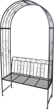 ARCO CON PANCA DA GIARDINO 121X53X230CM