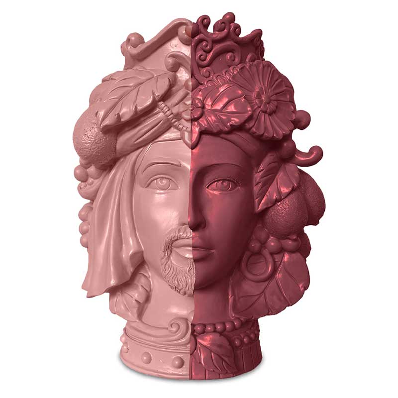 TESTA MATTA DONNA/UOMO ROSA/BORDEAUX XL