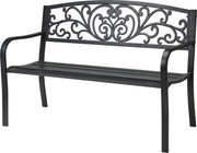 PANCHINA DA GIARDINO IN METALLO 127X60CM