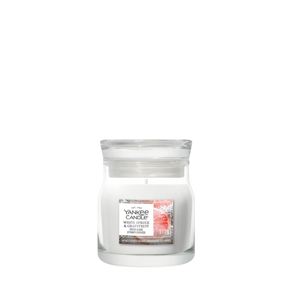 Candela White Spruce & Grapefruit 110g Bianco Yankee Candle