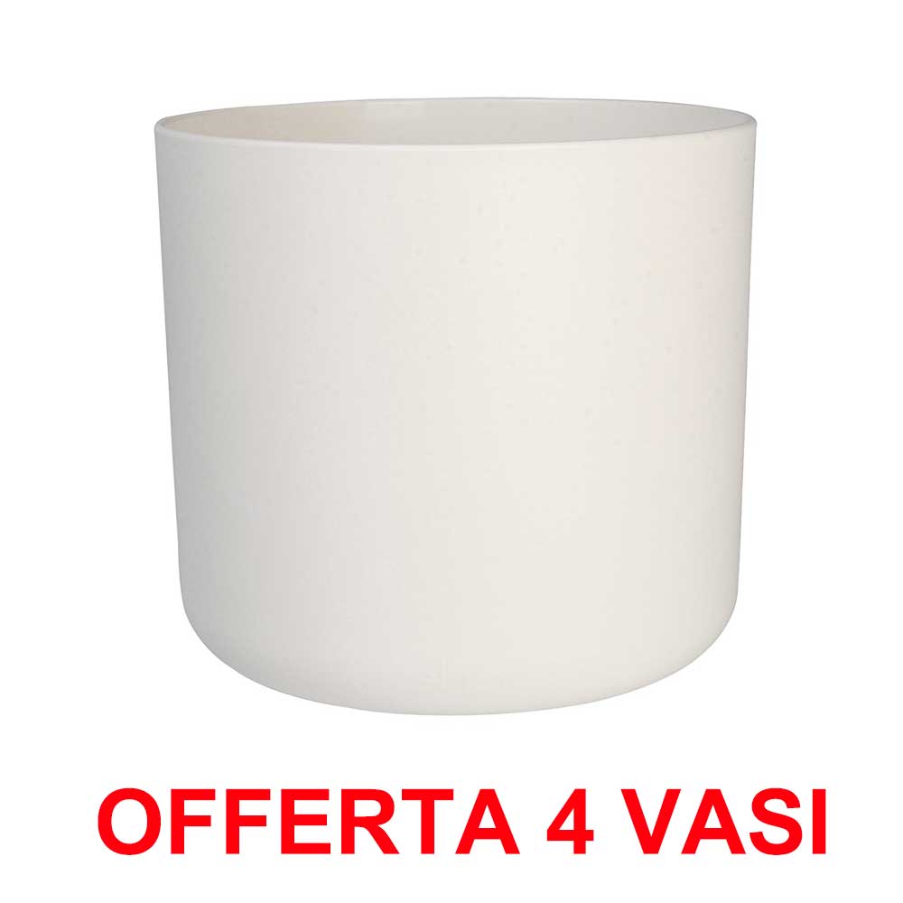 OFFERTA 4 VASO B.FOR SOFT ROUND 25CM BIANCO