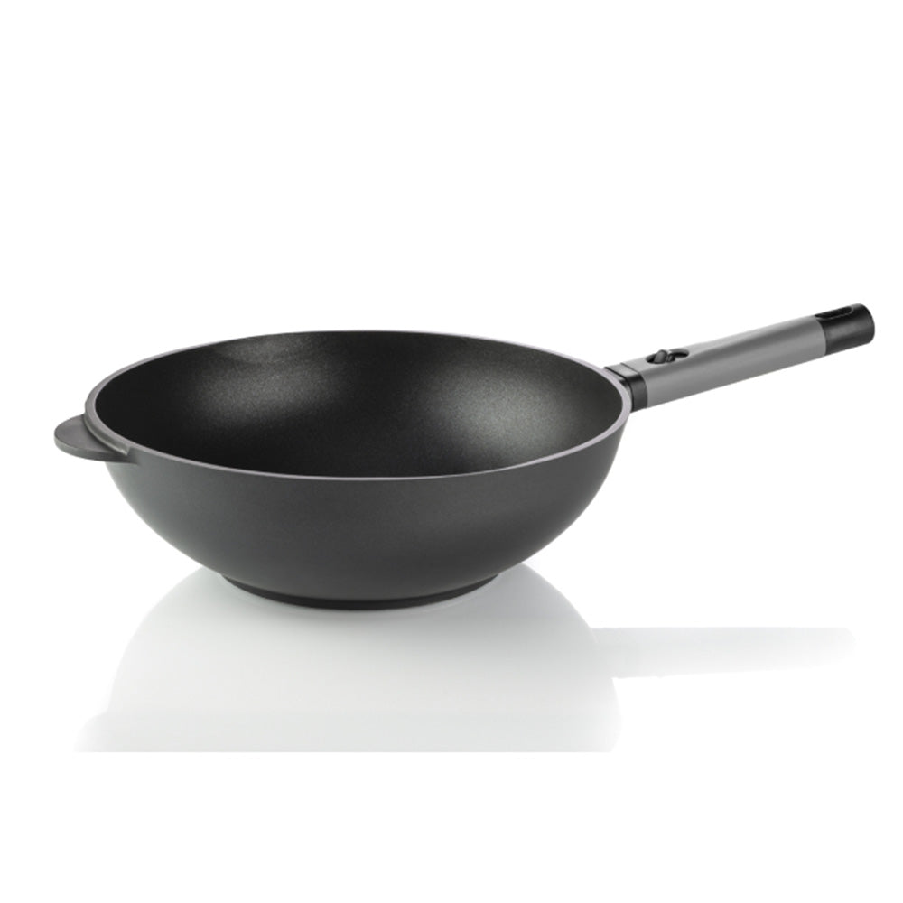 PENTOLA WOK/SALTAPASTA 32CM CON MANICO REMOVIBILE