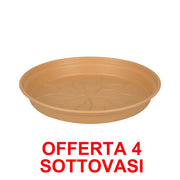 OFFERTA 4 SOTTOVASO GREEN BASICS GROWPOT SAUCER 17CM MILD TERRA
