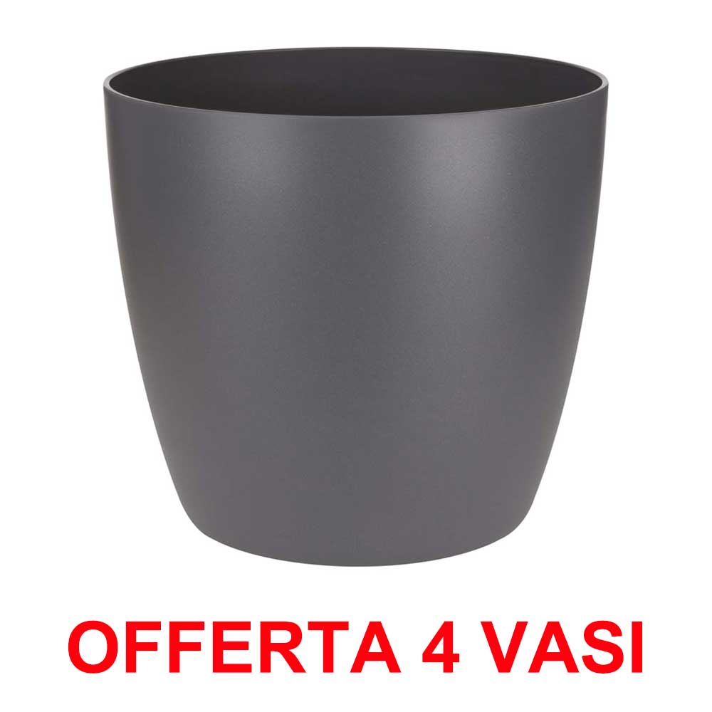OFFERT 4 VASO BRUSSELS ROUND MINI 9,5CM ANTHRACITE