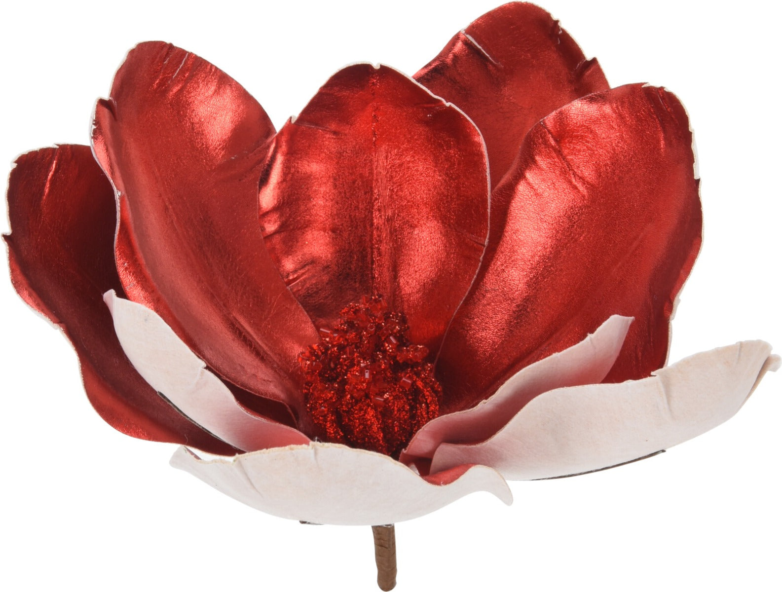 FIORE NATALIZIO, MAGNOLIA, 22X20CM, COLORE ROSSO