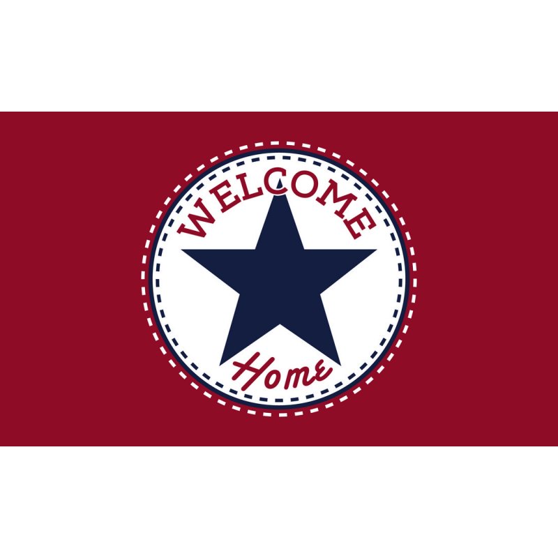 ZERBINO WELCOME HOME IN FIBRA DI COCCO E PVC 75x45 CM