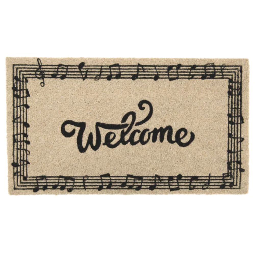 ZERBINO "WELCOME" CON NOTE MUSICALI